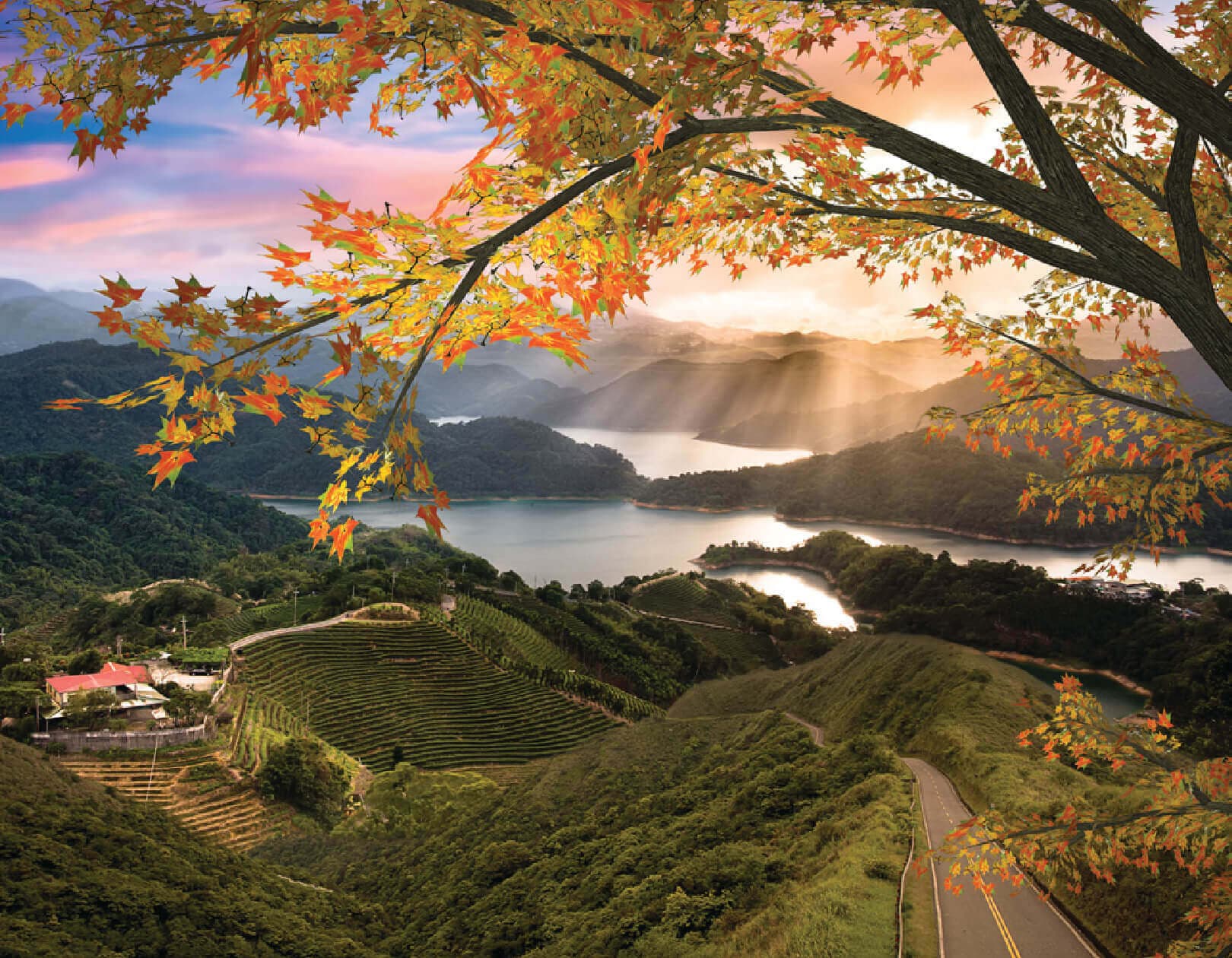 Scenic Nature Calendar Theme